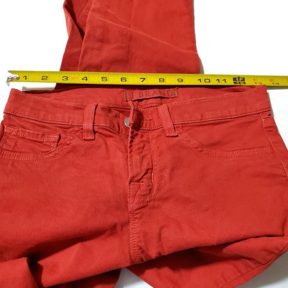 J Brand Women's Skinny Leg 811K120 Mid Rise Jeans in Blood Orange, Size 25 - Picture 15 of 15